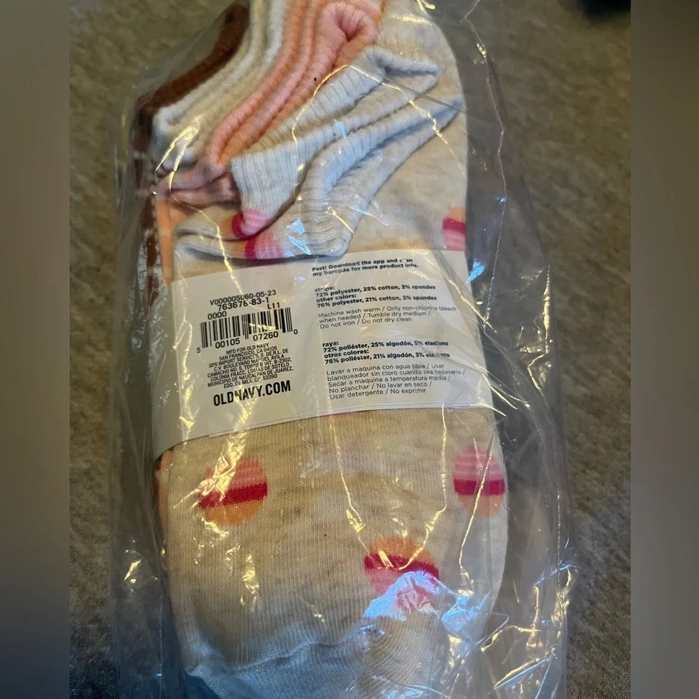 🌵Women’s Old Navy Ankle‎ Socks 6 Pair. NWT